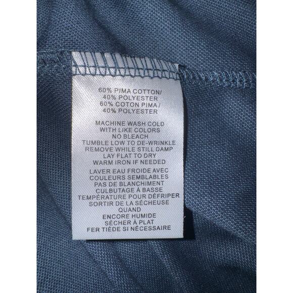 ROBERT BARAKETT ADISON OPEN NECK COLLAR POLO in Navy Blue size Men's XL NEW - Picture 5 of 5